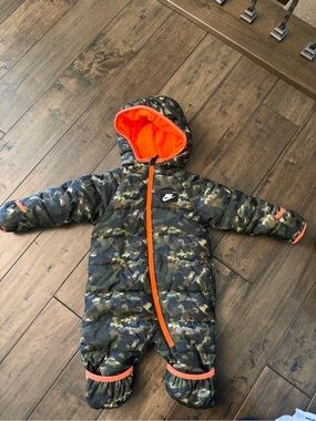 Nike baby camouflage snowsuit - 6 months